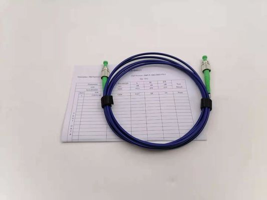 Dia 3.0mm Armored PM Fiber Optic Patch Cord FC/APC To FC/APC